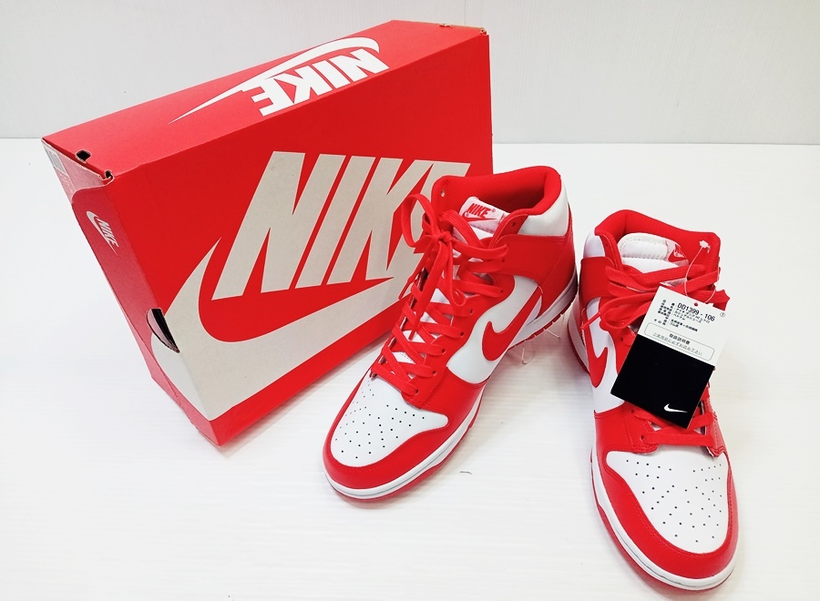 下松)【未使用】NIKE ナイキ スニーカー DD1399-106 ダンク ハイ セント・ジョーンズ大学 28.5cm ◆N2511004 NM01A拍卖