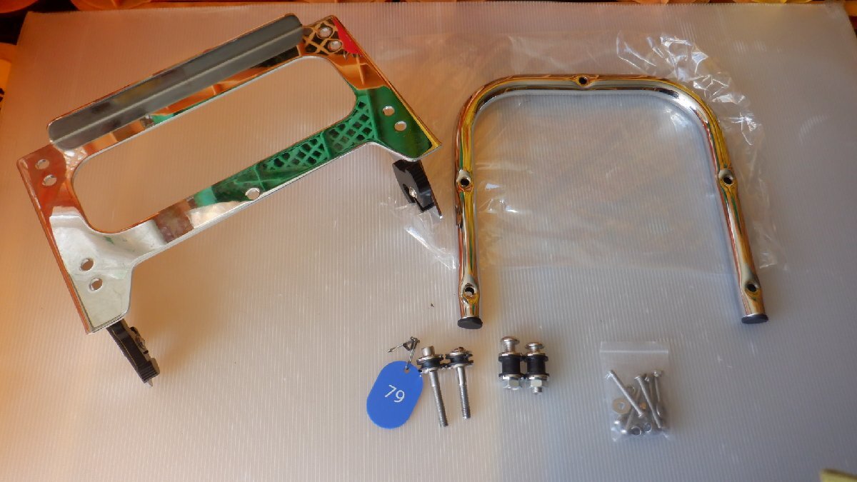 美品!ハーレー☆ツーリングモデル/’97~’08☆ツアーパックラックドッキングハードウェア☆デタッチャブルリアキャリアキット拍卖