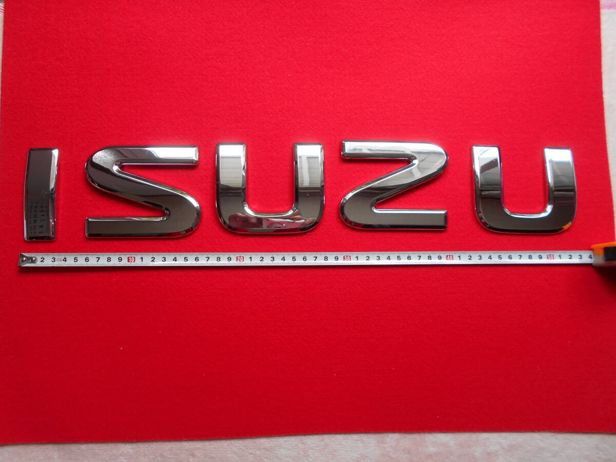 ISUZU エンブレム メッキ 鏡面 イスズ ギガ フォワード エルフ ステッカー デコトラ 軽トラ HINO FUSO UD 送430円拍卖