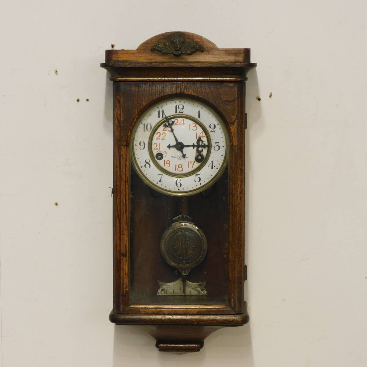 精工舎 琺瑯文字盤 掛時計 / ホーロー 文字盤 セイコー 掛け時計拍卖