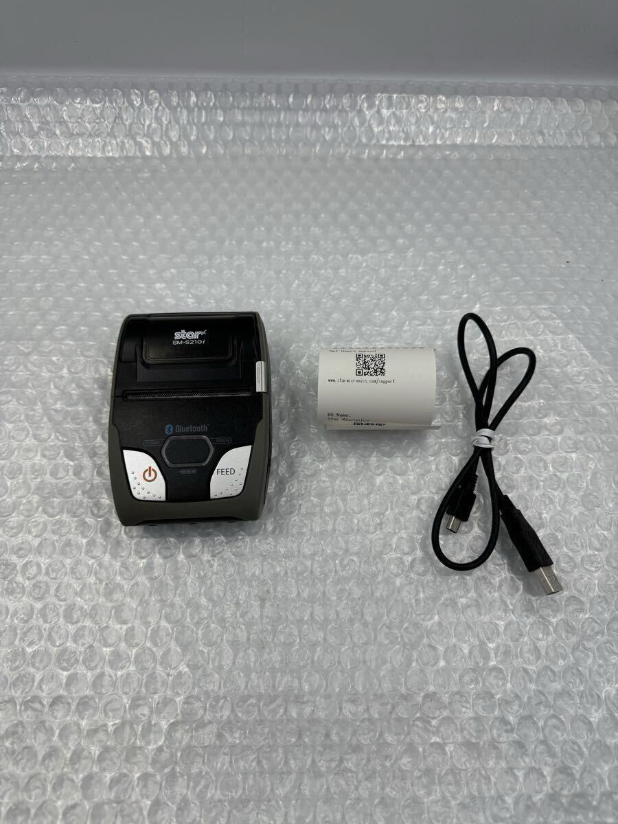 S4573) Star SM-S210i モバイルレシートプリンター Bluetooth対応 小型軽量 ACアダプターなし 動作確認拍卖