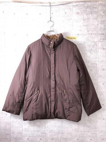 GRADE レディース 比翼ジップ ダウンジャケット 9 茶拍卖