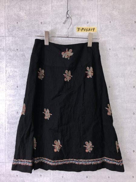 NAOHIRO MATSUI レディース イギリス製 フレアスカート S 黒拍卖