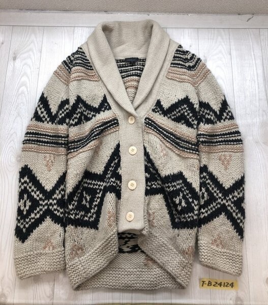 TOPSHOP トップショップ レディース カウチン ニットカーディガン EUR36 ベージュ黒ピンク拍卖