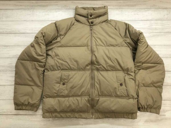 サンロック Sun Rock アウトドア スタンドカラー ジップアップ ダウン ジャケット レディース ダウン80% スモールフェザー20% L ベージュ拍卖