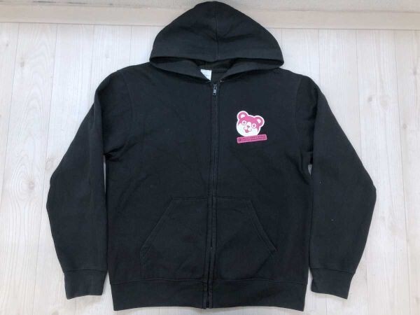 バンドリ! ガールズバンドパーティ!@ハロハピCiRCLE放送局 HLSY!! 裏起毛 ジップアップ スウェット パーカー 男女兼用 コットン混合 L 黒拍卖