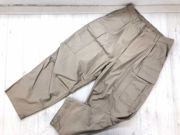 フリークスストア FREAK’S STORE アメカジ ストリート ワーク カーゴ チノ パンツ ボトムス メンズ コットン混合 ドローコード M ベージュ拍卖