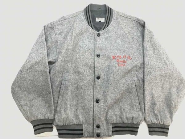 オフロード OFF ROAD オールド アメカジ スポーツ メルトン スタジャン バーシティ アワード ジャケット ブルゾン メンズ 日本製 L グレー拍卖