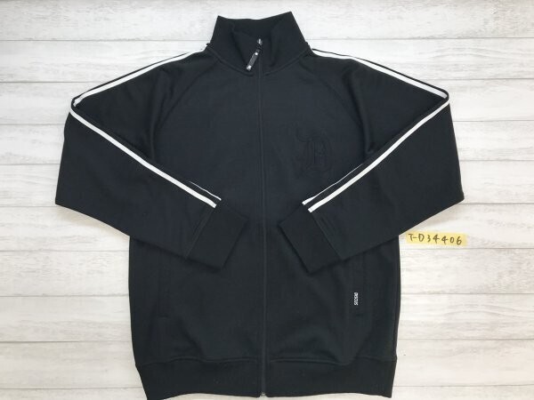 DISCUS メンズ SRAFF ラグラン ジャージジャケット L 黒白拍卖