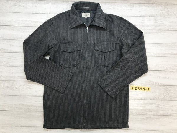 BARCEDOS EXCHANGE バルセドス メンズ ダブルポケット 起毛 薄手 ジップジャケット L グレー白拍卖