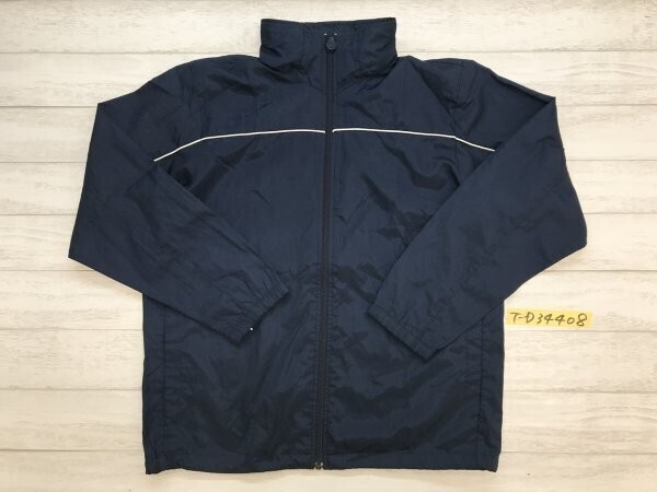 NIKE ナイキ キッズ 通気口あり フード2WAY ウインドブレイカー 160 ネイビー拍卖