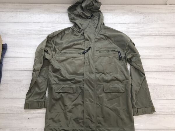 CORSAGE ネオグランジ 平成 レディース 古着 比翼 フーデッド ミリタリー ブルゾン フィールド ジャケット パーカー 裏起毛 M~L カーキ拍卖