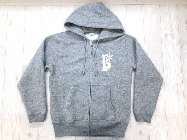 横浜DeNA BAYSTARS ベイスターズ 2023 横浜頂戦 セ・リーグ プロ野球 裏起毛 スウェット ジップアップ パーカー メンズ S グレー拍卖