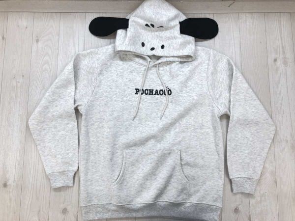 POCHACCO ポチャッコ SANRIO サンリオ スウェット キャラクター グッズ スウェット パーカー レディース 裏起毛 大きいサイズ LL 杢グレー拍卖