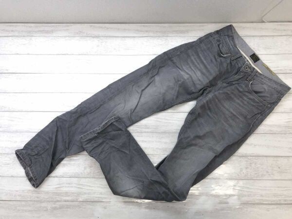 エスオリバー s.Oliver 00s ネオグランジ インディースリーズ 古着 スリム ストレート ツイル デニムパンツ ボトムス メンズ 30 グレー拍卖