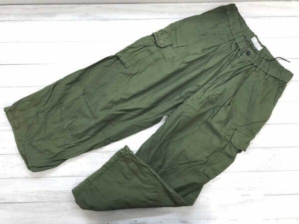 レイジブルー RAGEBLUE ミリタリー ストリート ワーク ウエストドローコード イージー カーゴ パンツ ボトムス メンズ 綿100% M カーキ拍卖