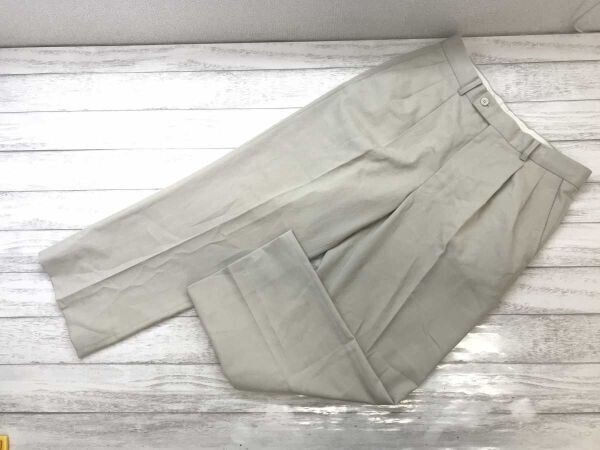 ケンゾー ゴルフ KENZO GOLF レトロ トラッド クラシック ゴルフ タック スラックス パンツ ボトムス メンズ ポリエステル100% 85 ベージュ拍卖