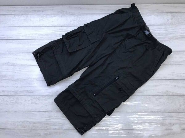 アートウェーブ art wave レトロ アウトドア ハーフ ショート デタッチャブル カーゴ クライミング パンツ ボトムス メンズ L 黒拍卖