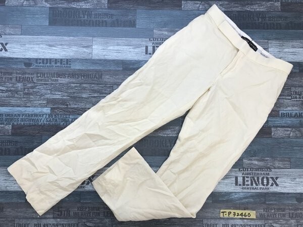 RALPH LAUREN ラルフローレン レディース USA 裏地付き ウールパンツ 4 クリーム拍卖