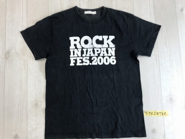 rockin'on ロッキンオン FES 2006 プリント 半袖Tシャツ S 黒拍卖