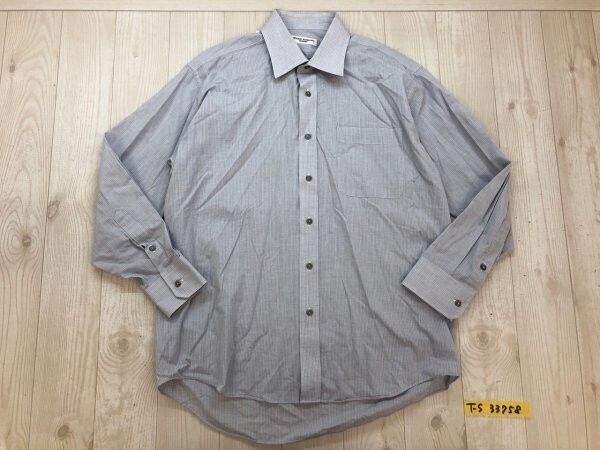 HIROKO KOSHINO HOMME ヒロココシノオム メンズ チェック 胸ポケット 長袖シャツ 水色拍卖