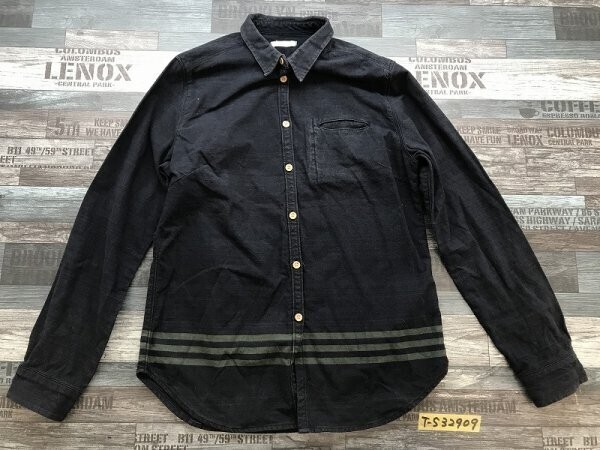 SUNNY CLOUDS サニークラウズ レディース フェリシモ やや厚手 長袖シャツ LT 紺緑拍卖