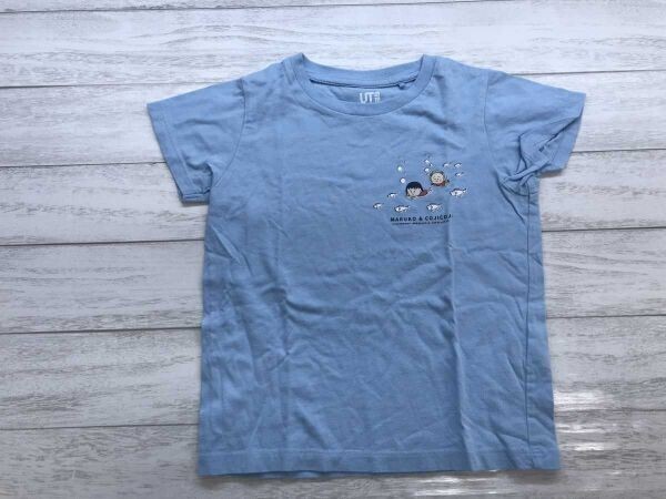 UNIQLO ユニクロ UT さくらももこ ちびまる子ちゃん コジコジ 半袖Tシャツ 子供服 キッズ 綿100% 110 水色拍卖