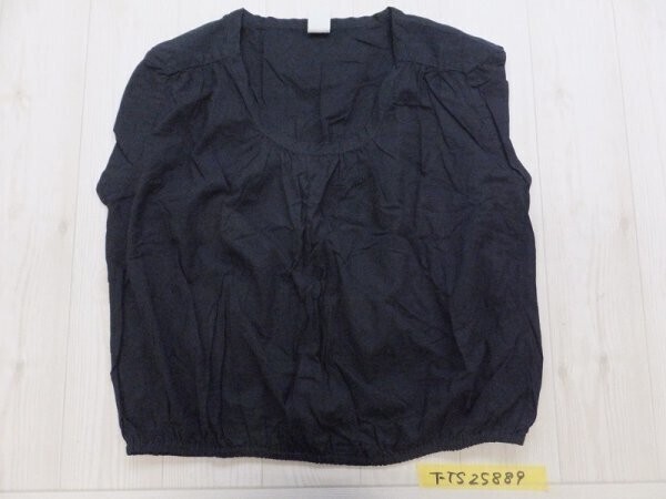 メーアエンタープライズ レディース 日本製 バックスリット入 フレンチスリーブ ブラウス 紺拍卖