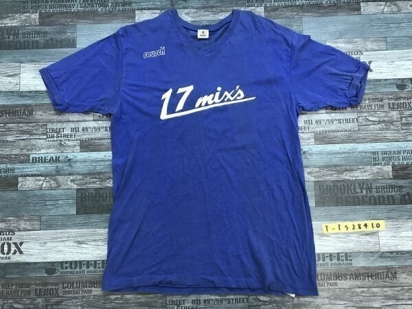 reusch ロイシュ メンズ 17mix's プリント 半袖Tシャツ XO 青拍卖