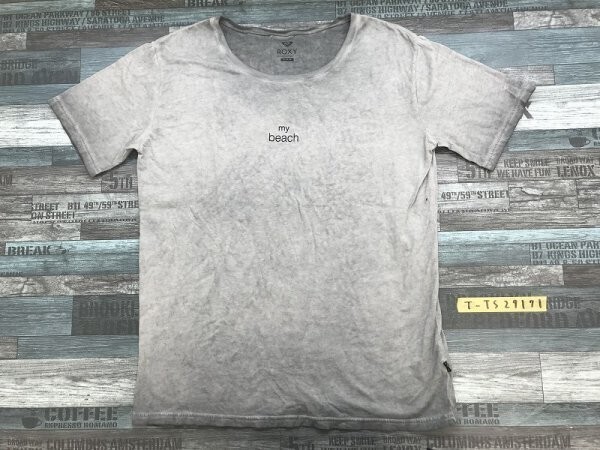 ROXY ロキシー レディース my beach プリント 半袖Tシャツ M グレー拍卖