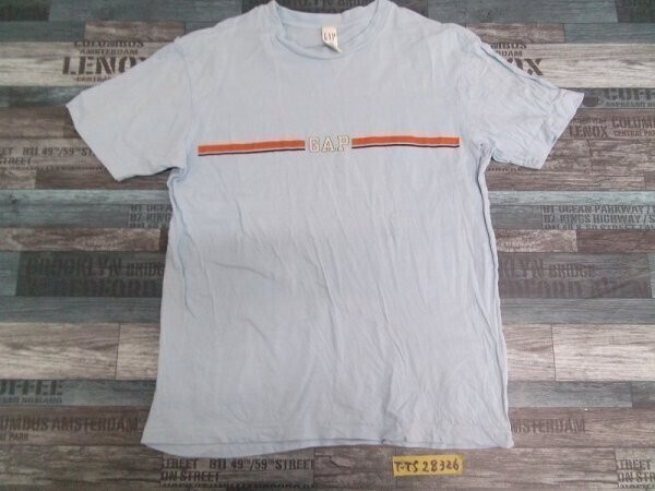 GAP ギャップ キッズライン入 半袖Tシャツ XL(12) 水色拍卖