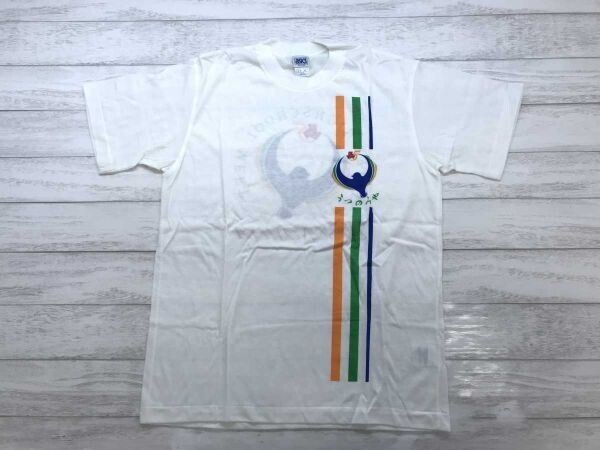 asics アシックス 宇都宮 インターハイ オールド レトロ ローカル スポーツ 古着 半袖Tシャツ レディース 綿50% ポリエステル50% L 白拍卖