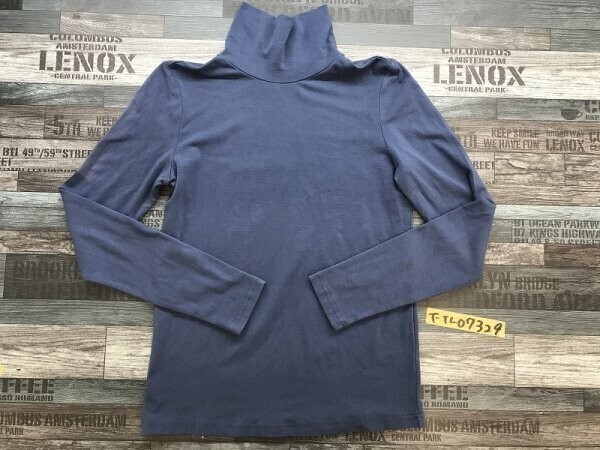 EMMA JAMES エマジェイムス レディース ハイネック ロンT M くすみブルー拍卖