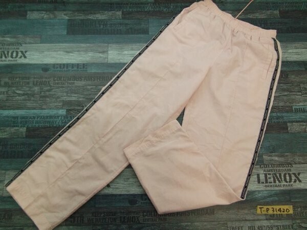 FILA フィラ レディース サイドライン 薄手 スポーツパンツ L ピンク拍卖