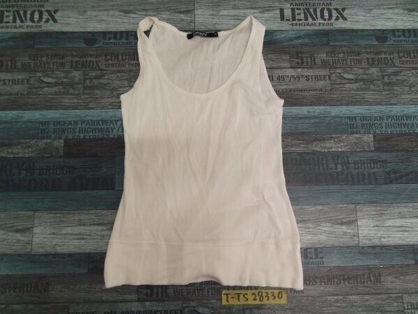 DKNY ダナキャラン レディース リブ タンクトップ P 白拍卖