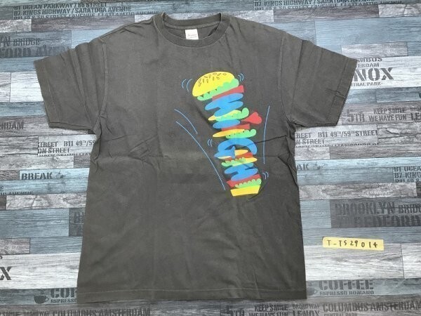 Printstar メンズ HIGHハンバーガー プリント 半袖Tシャツ L グレー拍卖