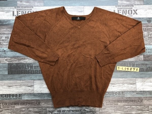 BEAUTY&YOUTH ビューティー&ユース ユナイテッドアローズ レディース Vネック ラグラン ニットソー 茶拍卖