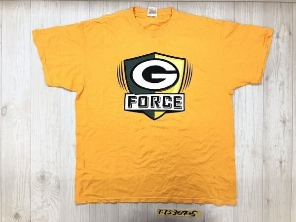 FRUIT OF THE LOOM フルーツオブザルーム メンズ グリーンベイ・パッカーズ アメフト コラボ 半袖Tシャツ 大きいサイズ XL オレンジ拍卖