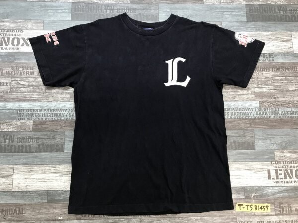 西武ライオンズ メンズ 栗山巧 半袖Tシャツ M 紺拍卖