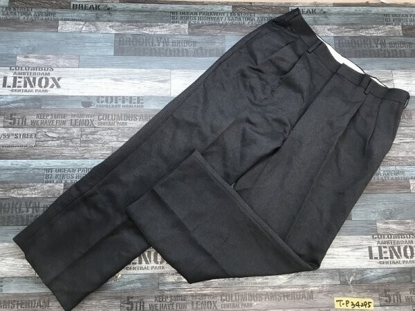メンズ ポリエステル ツータック ビジネスパンツ 88 グレー拍卖