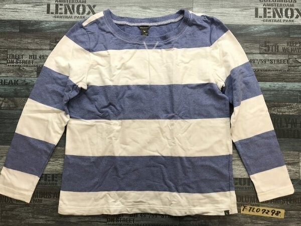 Eddie Bauer エディーバウアー レディース ボーダー カットソー PM 白水色拍卖