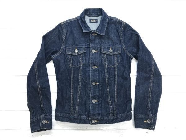 ジャーナルスタンダード JOURNAL STANDARD デニム トラッカー ジャケット ジージャン Gジャン レディース S 濃紺ワンウォッシュ拍卖