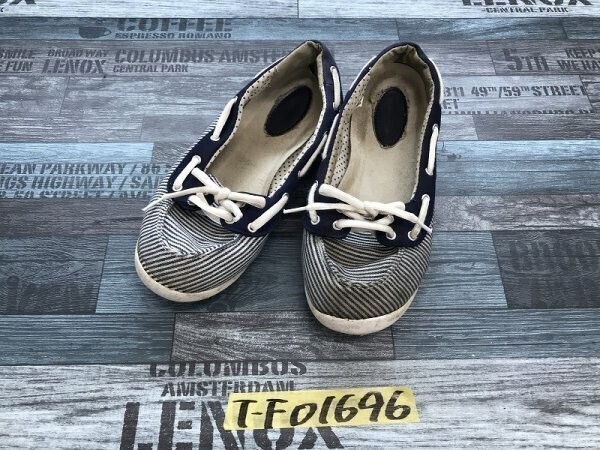 SANTA BARBARA サンタバーバラ レディース ボーダー マリン デッキシューズ 紺白拍卖