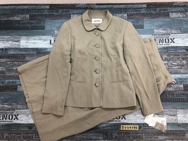 タグ付き新品!MILOMBRE ジャケット・ロングスカート セットアップ 上9AR64 下64-91 明るい抹茶拍卖