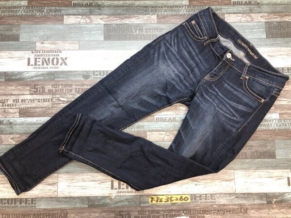 CLOSSHI しまむら レディース ストレッチ テーパードデニムジーンズパンツ 73-97 紺拍卖