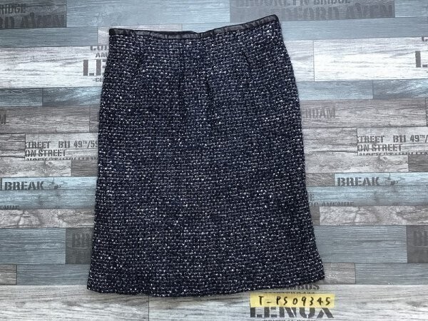 ROPE ロペ レディース ツイード 裏地付き スカート 9 紺白拍卖