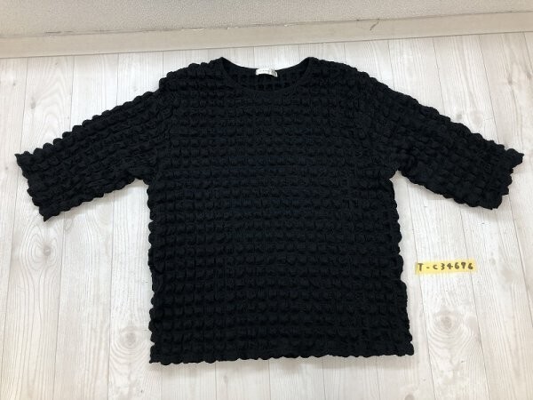 美品!TERAWEAR EMU レディース ポップコーン ニットセーター 大きいサイズ 3L 黒拍卖