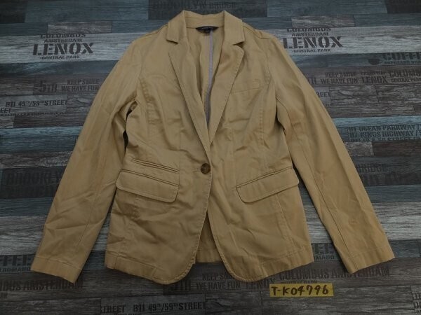 LANDS’END ランズエンド レディース センターベンツ 春秋 ジャケット 7 ベージュ拍卖