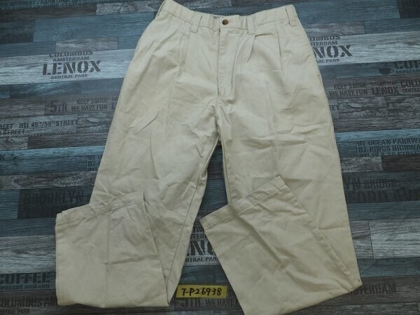 DUCK HEAD メンズ ツータック テーパードパンツ 76 ライトベージュ拍卖