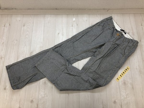 JOHNBULL ジョンブル レディース 千鳥柄 薄手 パンツ L 黒白拍卖